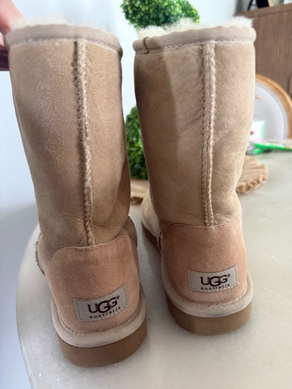 UGG Classic Boots in Tan Suede